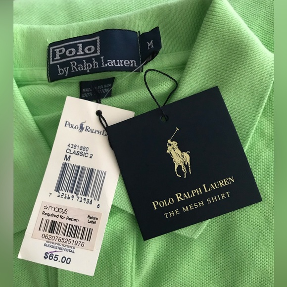 NWT POLO RALPH LAUREN POLO SHIRT SZ M - Picture 2 of 3